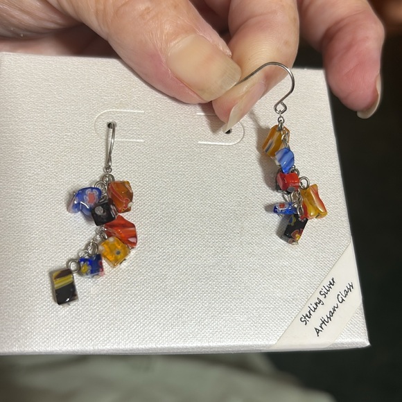 Colorful Beaded Earrings - Picture 2 of 2